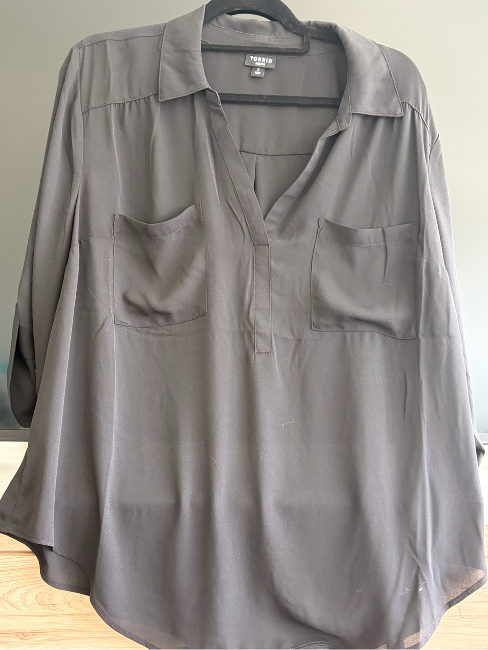 Torrid 2X Women's black Blouse